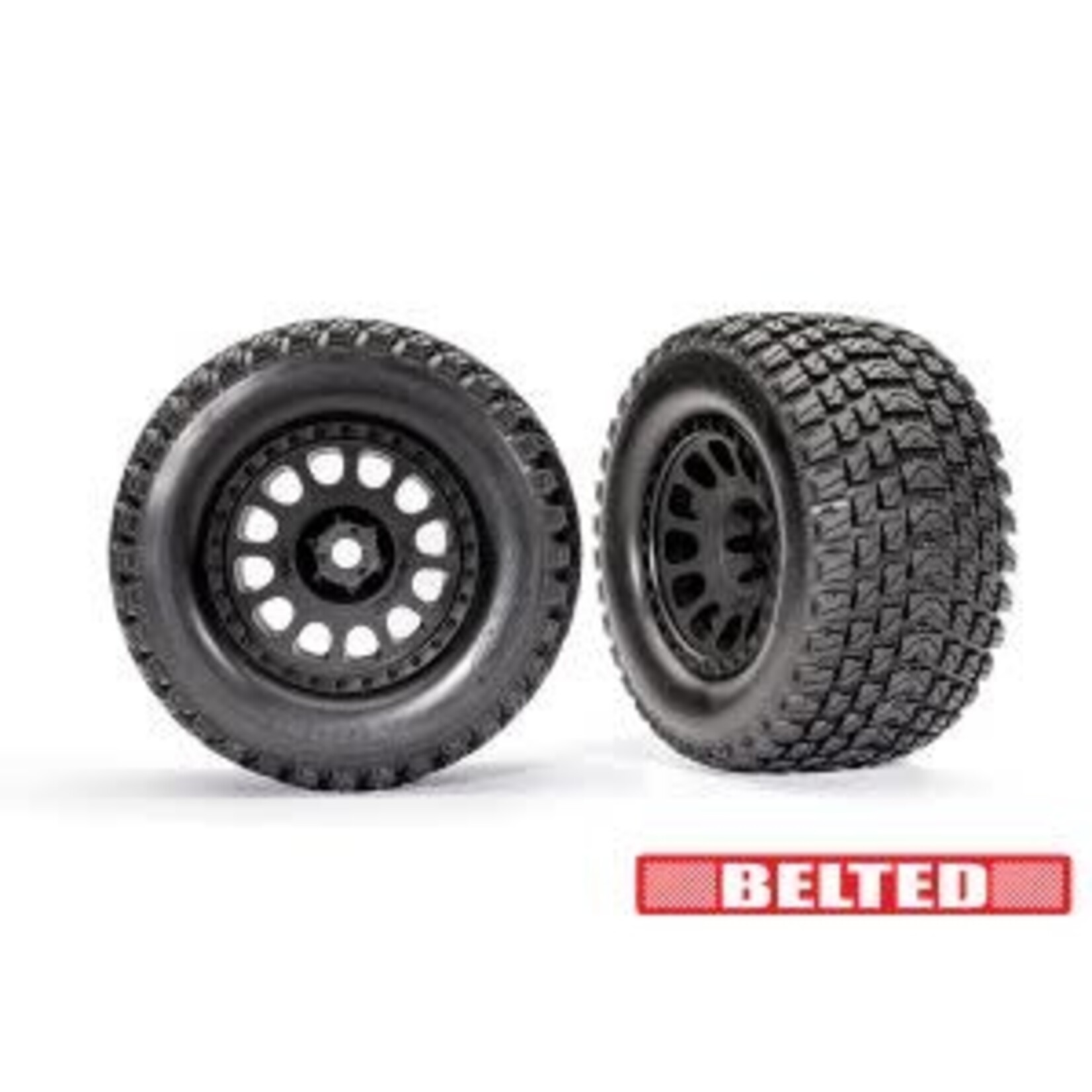 Traxxas TRA7862 Traxxas XRT Black Chrome Wheels w/ Belted Gravix Race Tires (L&R)