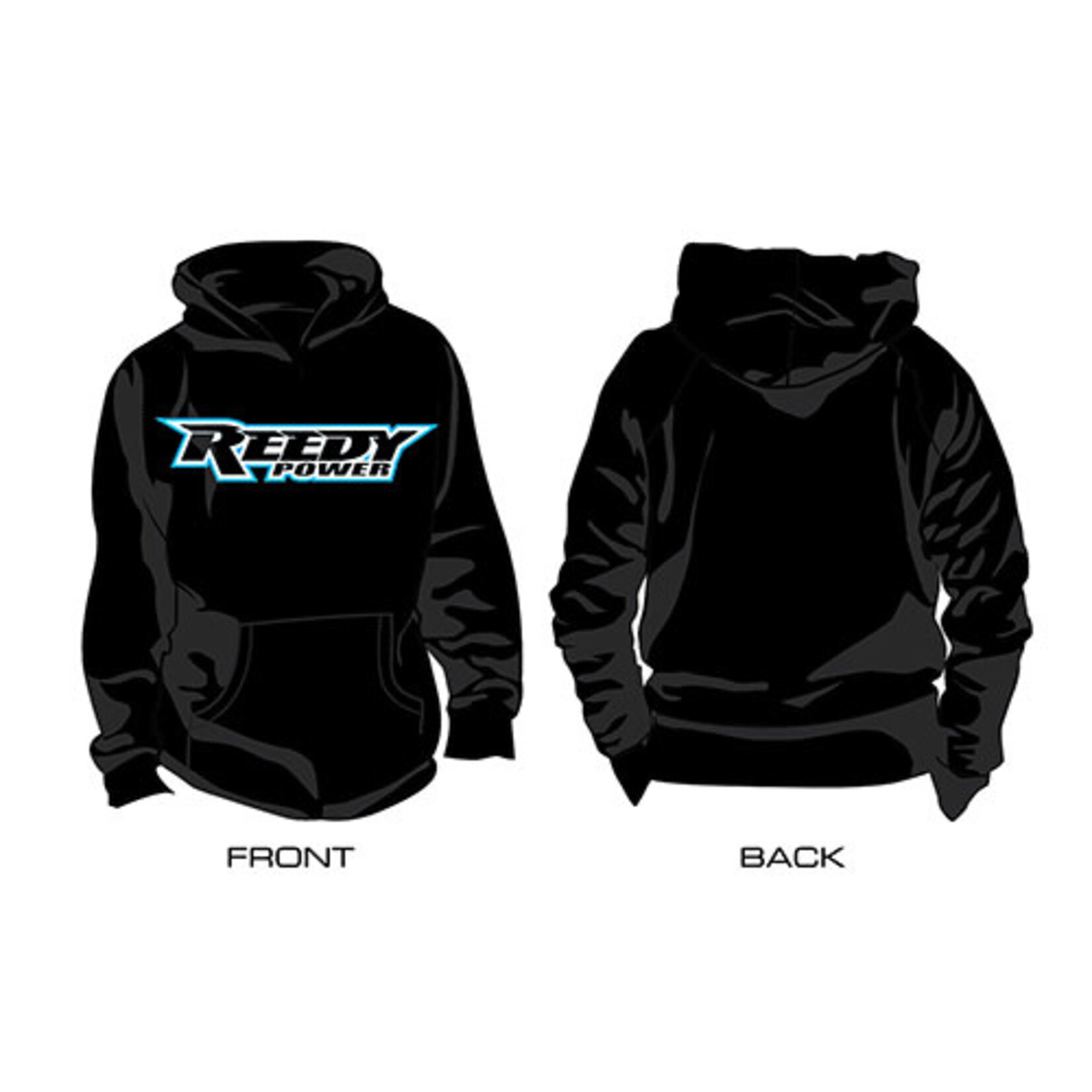 Reedy ASC97139 W24 Pullover Hoodie Sweatshirt (Black) (2XL)