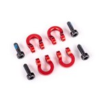 Traxxas TRA9734R Traxxas TRX-4M Red Aluminum Bumper D-Rings (4)