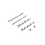 TLR TLR234098 TLR Front Hinge Pin and King Pin Set, Polished: All 22