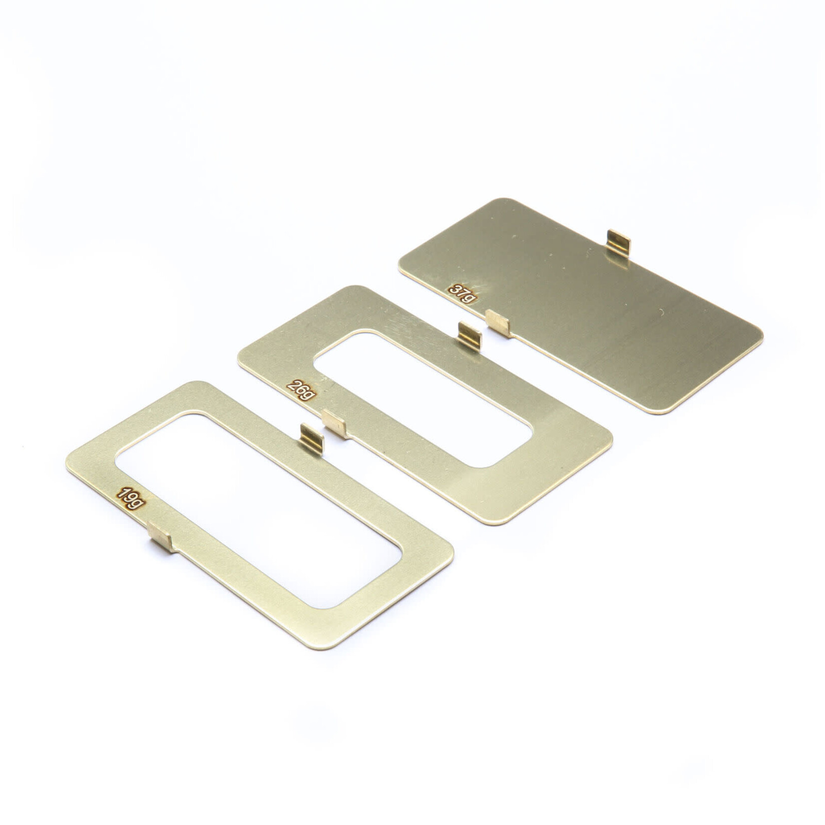 TLR TLR331045 TLR 22 5.0 Brass Battery Weight Set (19g, 26g, 37g)