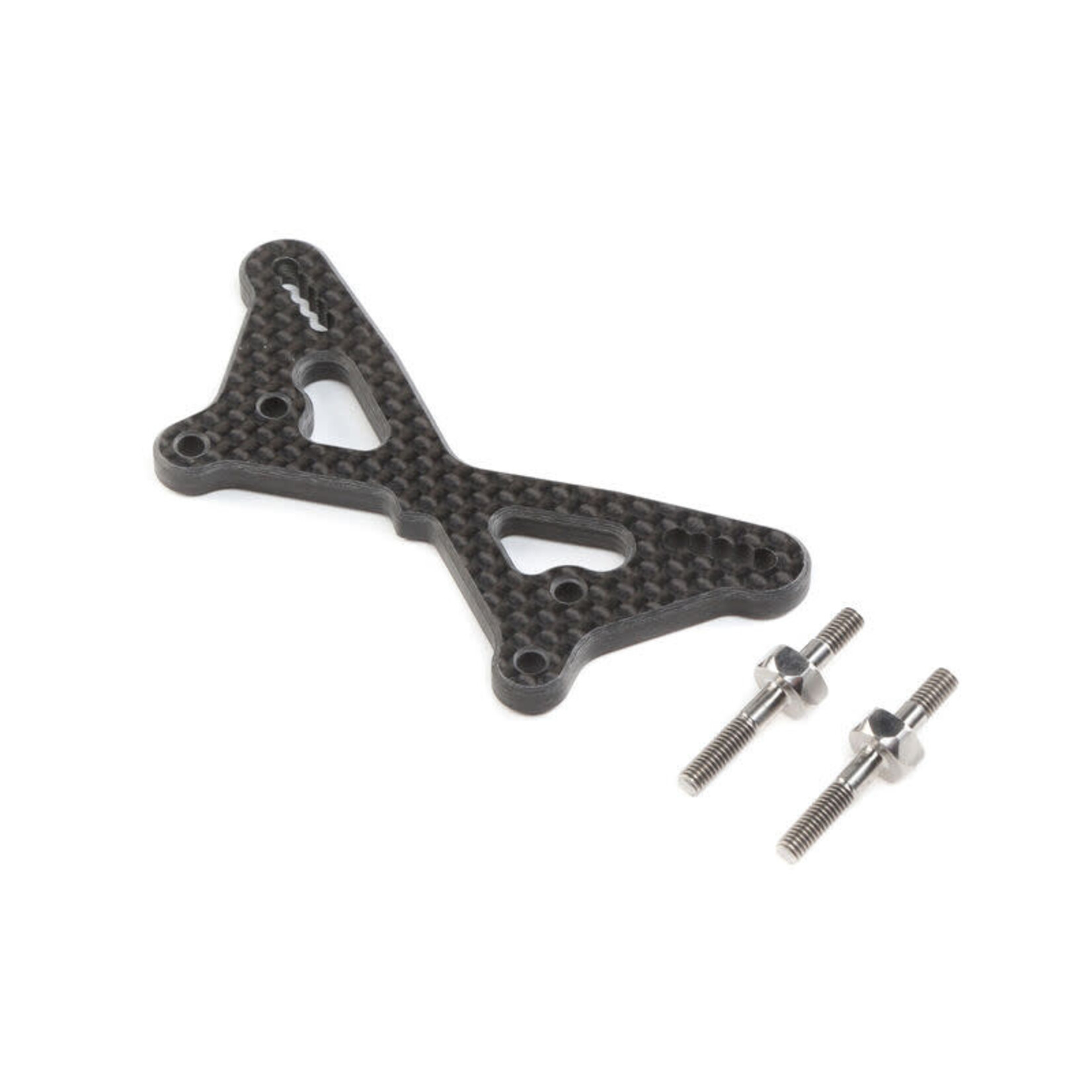TLR TLR334054 TLR 22 5.0 Carbon Fiber Front Tower w/Titanium Standoffs