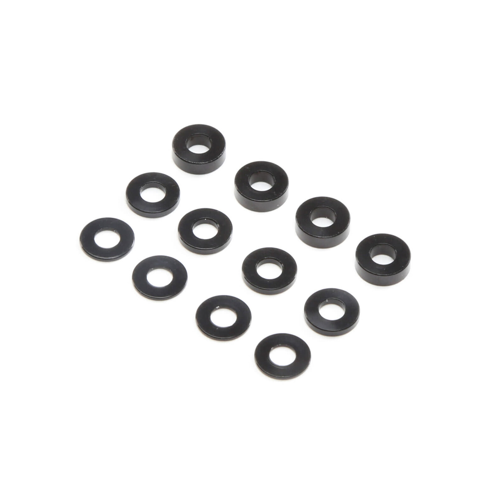TLR TLR336007 TLR M3 Caster Block Aluminum Washer Set (Black) (4)