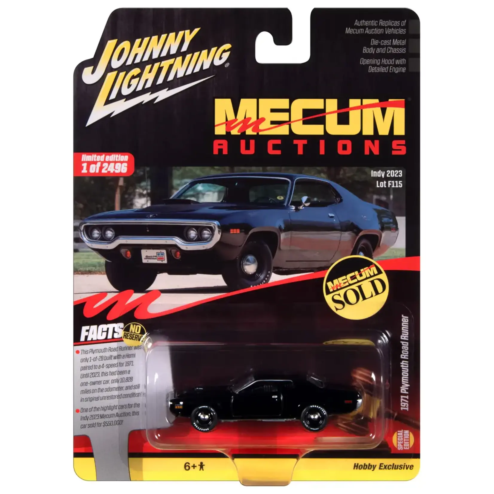 Johnny Lightning JLSP377 Johnny Lightning Mecum 1971 Plymouth Road Runner