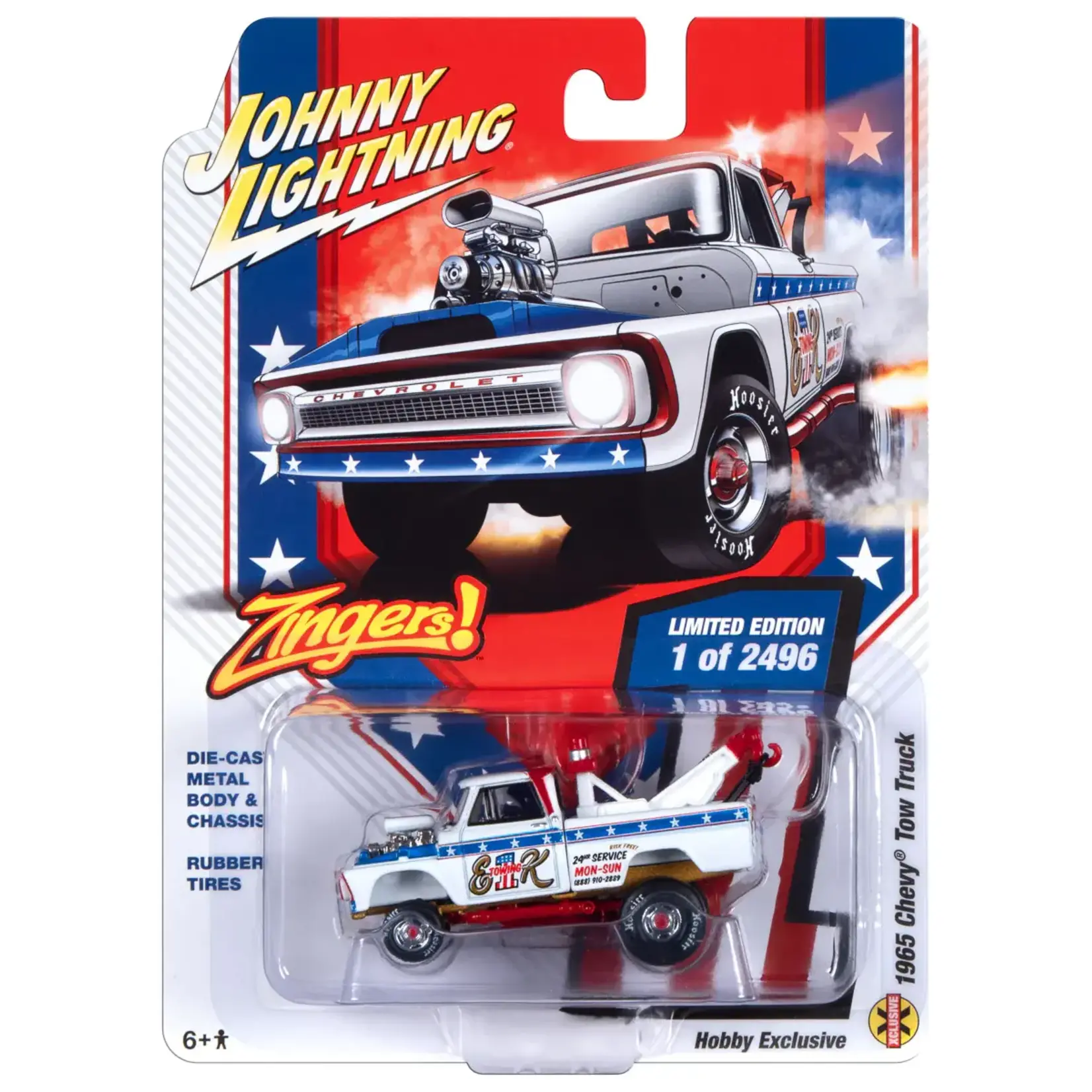 Johnny Lightning JLSP365 Johnny Lightning Street Freaks 1965 Chevy Tow Truck Zinger