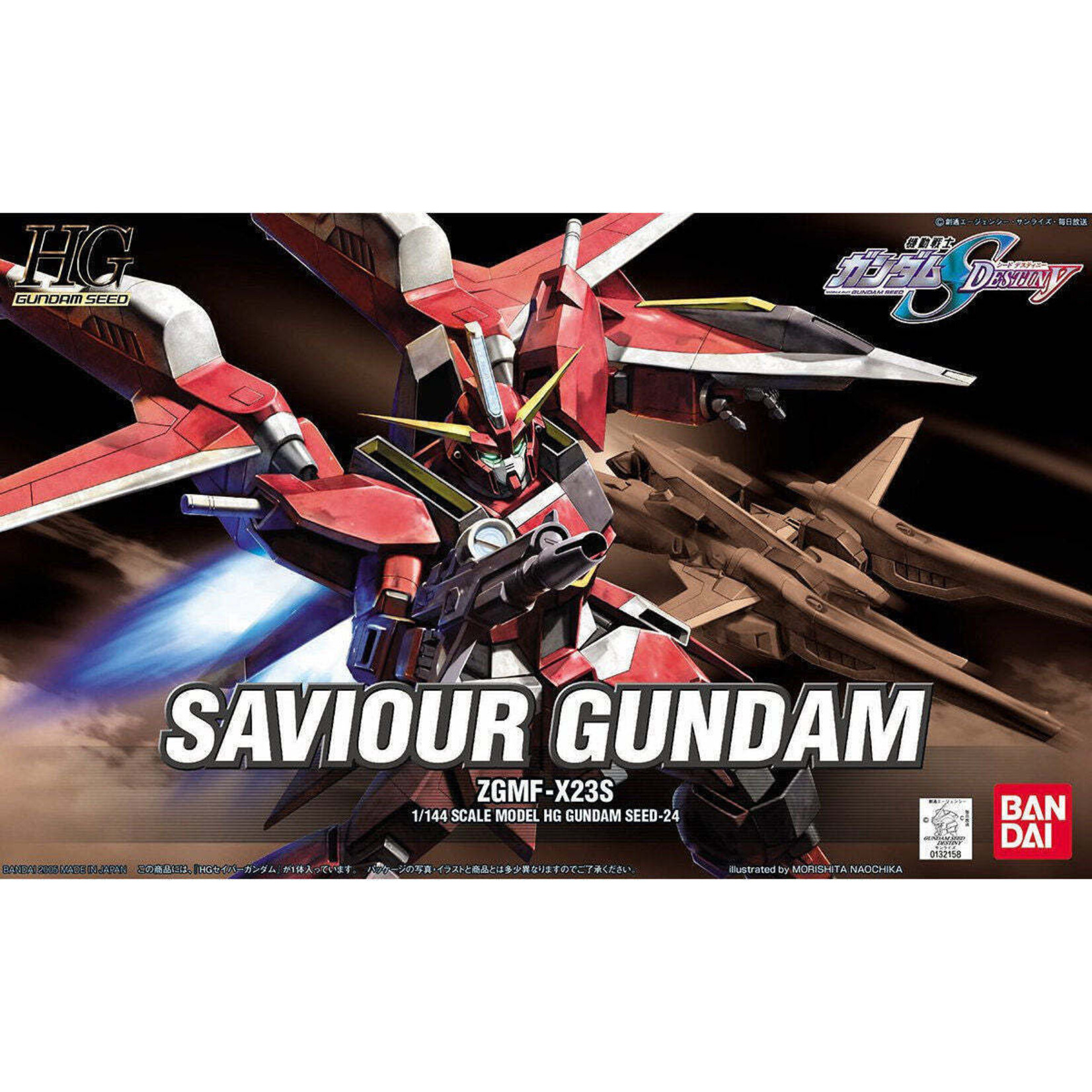 Bandai BAN1132158 Bandai HG #24 Saviour Gundam "Gundam SEED Destiny"
