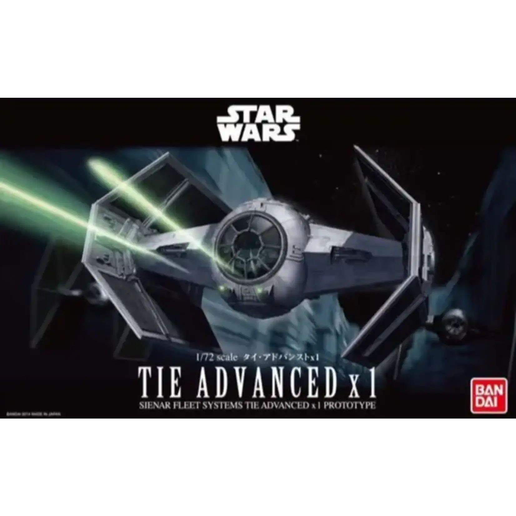 Bandai BAN2378839 Bandai Tie Advanced x1 1/72 Star Wars