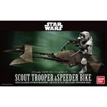 Bandai Bandai 2439795 Scout Trooper & Speeder Bike 1/12 Star Wars