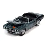 Johnny Lightning JLSP153B Johnny Lightning 1971 Plymouth 'Cuda Convertible (Winchester Gray w/Black Hemi Side Billboards)