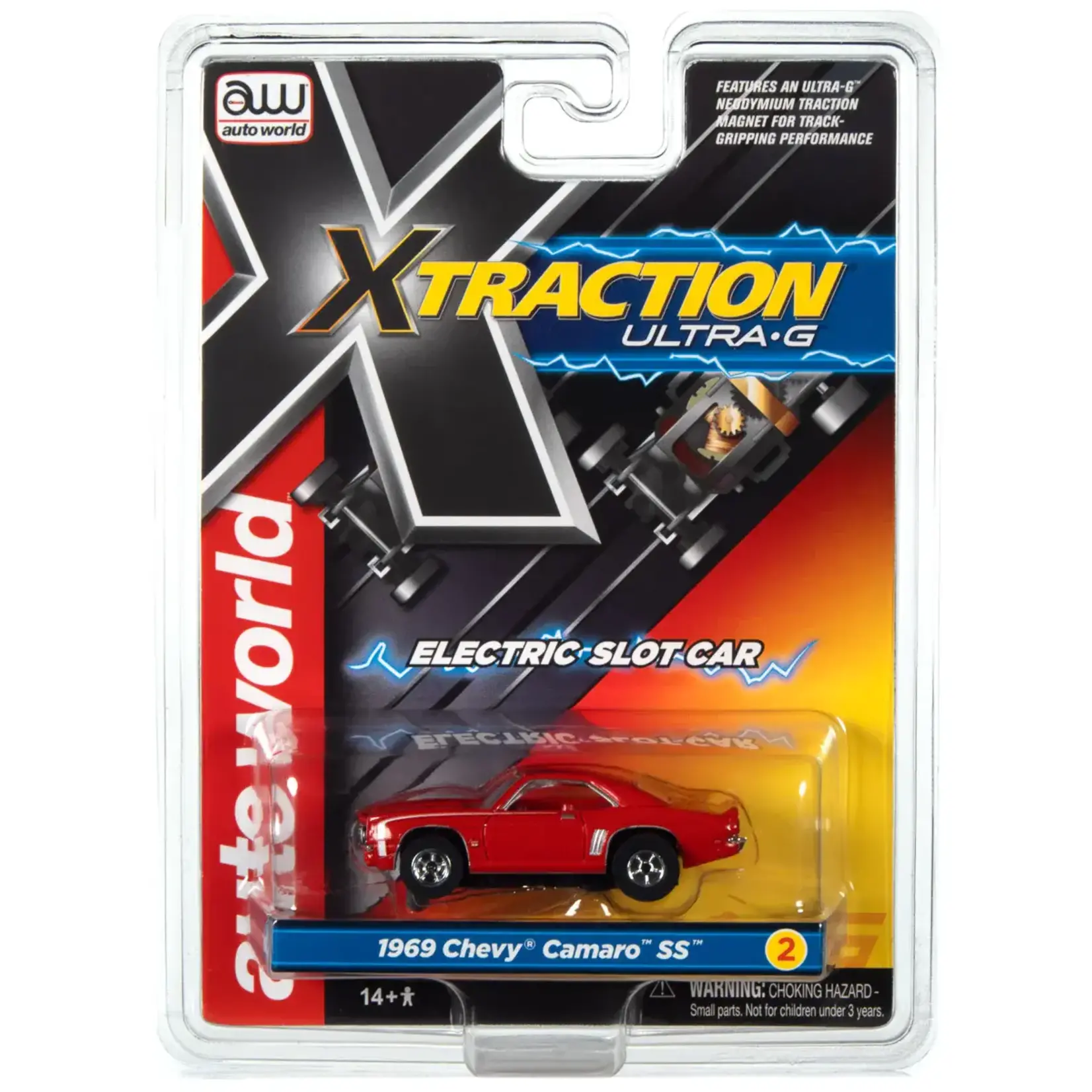 Auto World SC373-2 Auto World Xtraction R35 1969 Chevrolet Camaro (Red)
