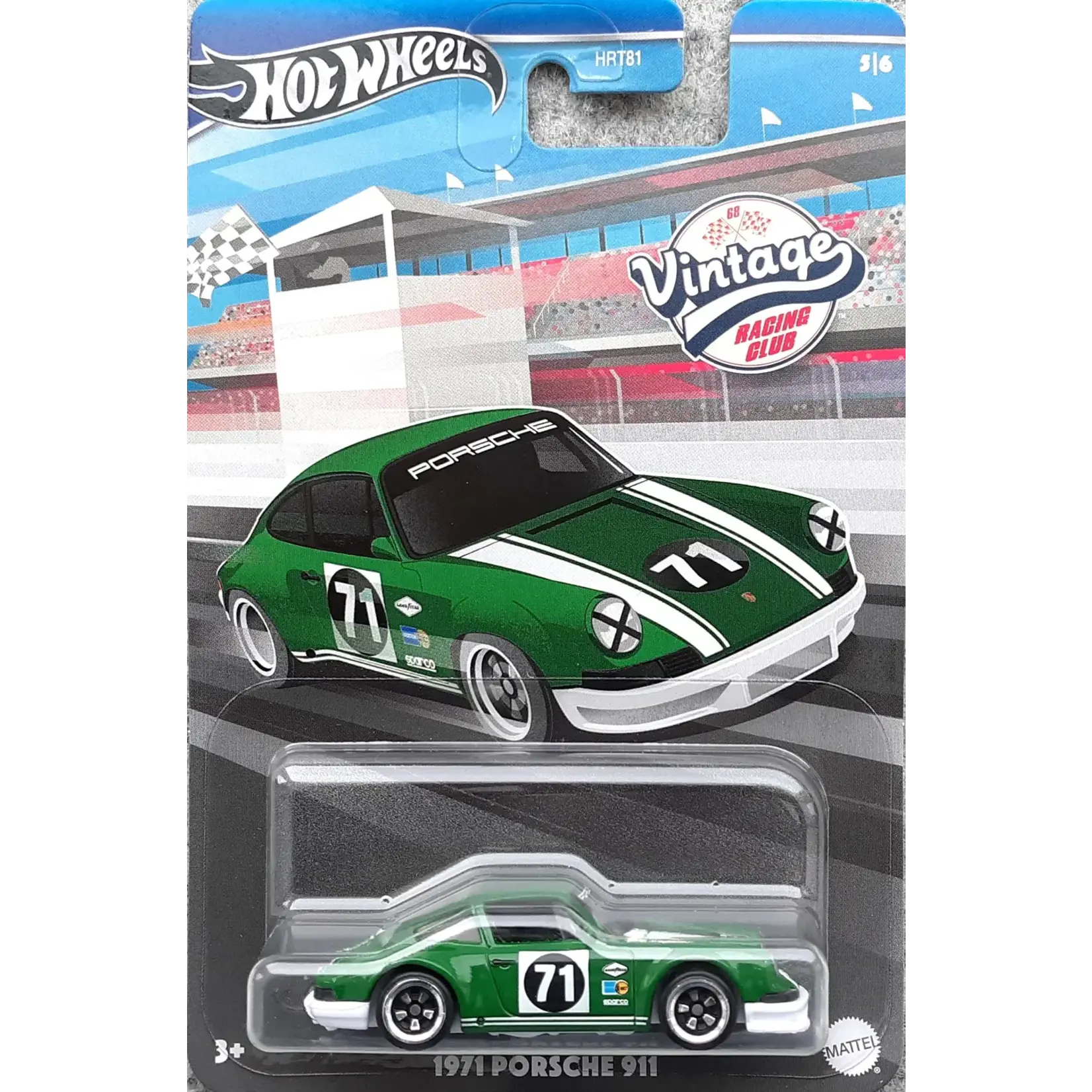 Mattel 2023 Hot Wheels "Vintage Racing Club" 1971 PORSCHE 911 5/6