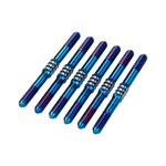 JConcepts JCO5136-1 JConcepts - RC10B7 3.5 x 48mm Fin Titanium turnbuckle, 6pc. - Burnt Blue