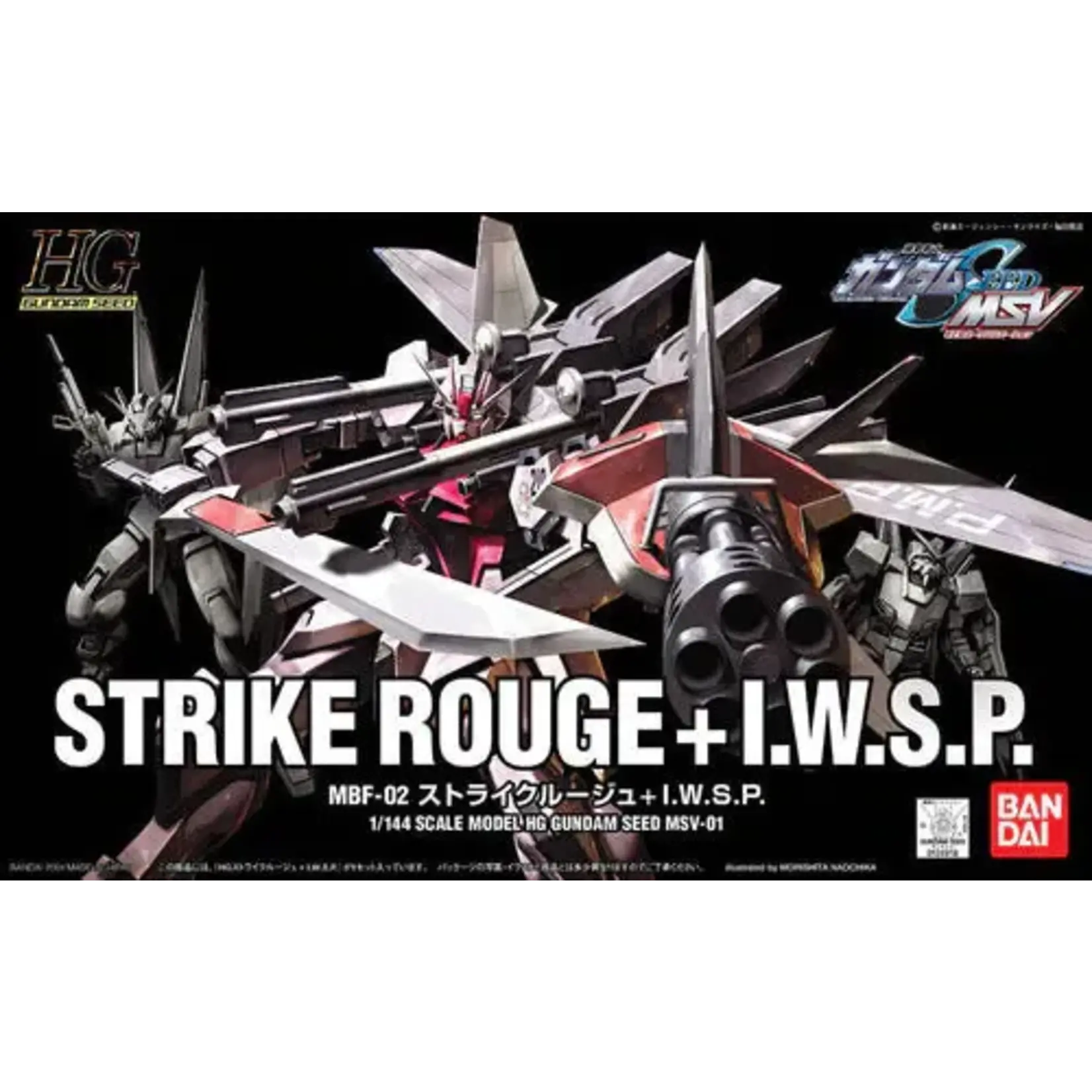 Bandai Bandai 1124918 HG MSV #1 Strike Rouge + IWSP "Gundam SEED"