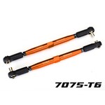 Traxxas TRA7748-ORNG Traxxas TUBES 157 mm Orange Aluminum Toe Links (2)
