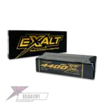 Team Exalt EXA3201 Exalt X-Rated 2S 150C Hardcase Shorty Lipo Battery (7.4V/4400mAh) w/5mm Bullets