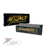 Team Exalt EXA3201 Team Exalt Exalt X-Rated 2S 150C Hardcase Shorty Lipo Battery (7.4V/4400mAh) W/5mm Bullets **
