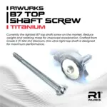 R1 R1900038 R1  B7 Top Shaft Screw, Titanium