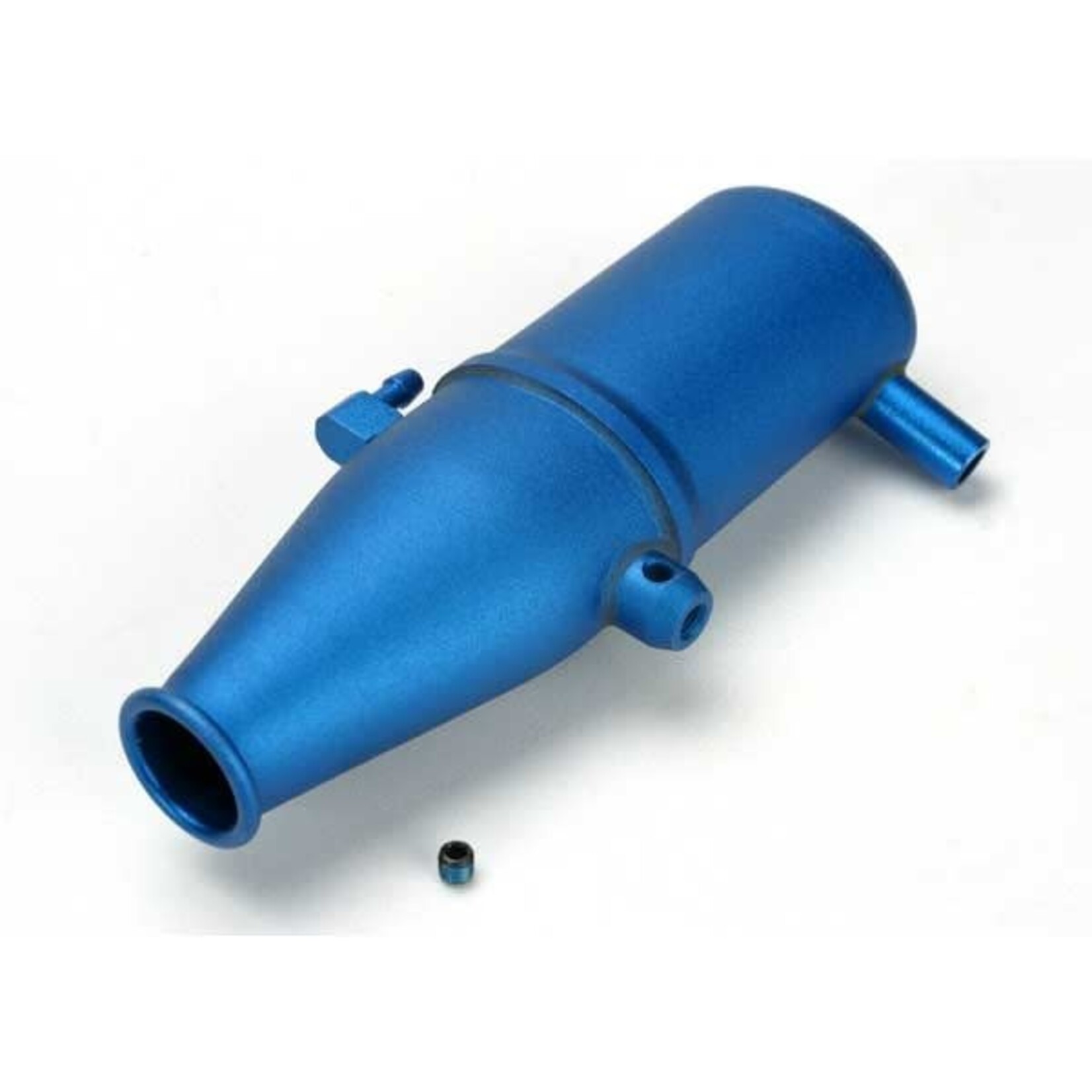 Traxxas **TRA5342 Traxxas Revo Tuned pipe, aluminum, blue anodized