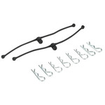 DuBro DUB2245 DuBro Body Klip Retainers w/Body Clips (Black)