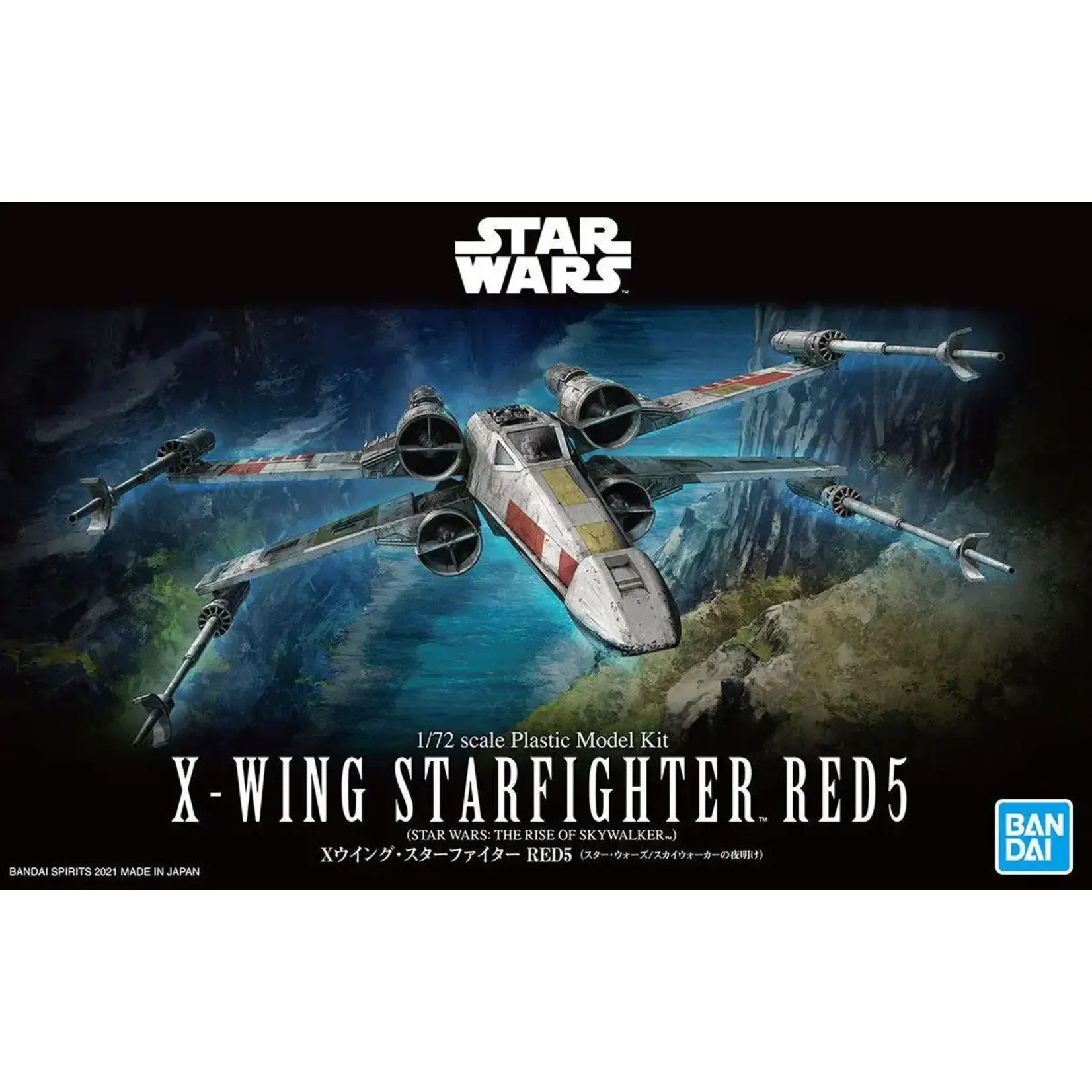 Bandai BAN2557090 Bandai 1/72 X-Wing Starfighter Red5 (Rise of Skywalker Ver.) 'Star Wars'