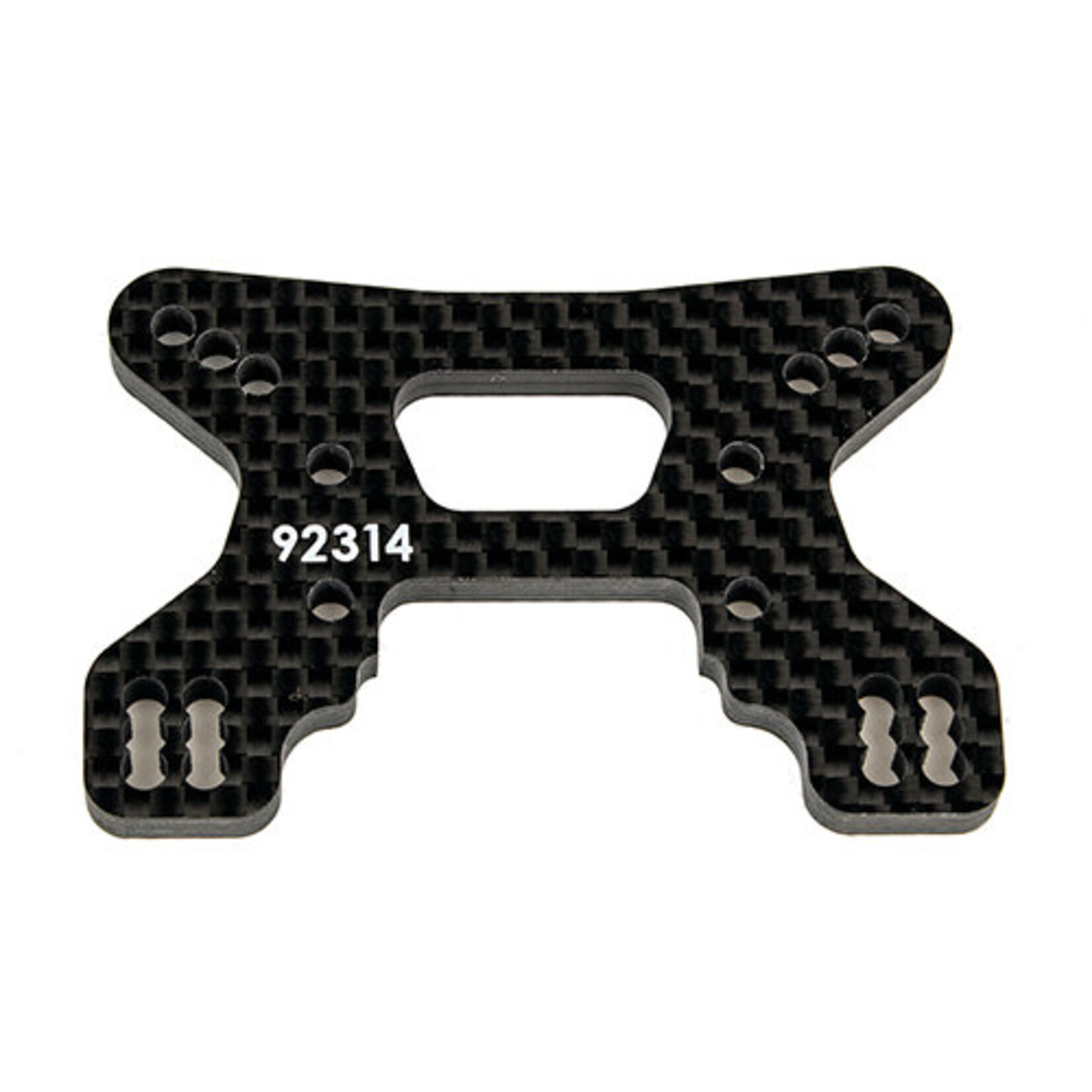 Team Associated ASC92314 Associated RC10B74.2 Carbon Front Shock Tower (Gullwing Arm)