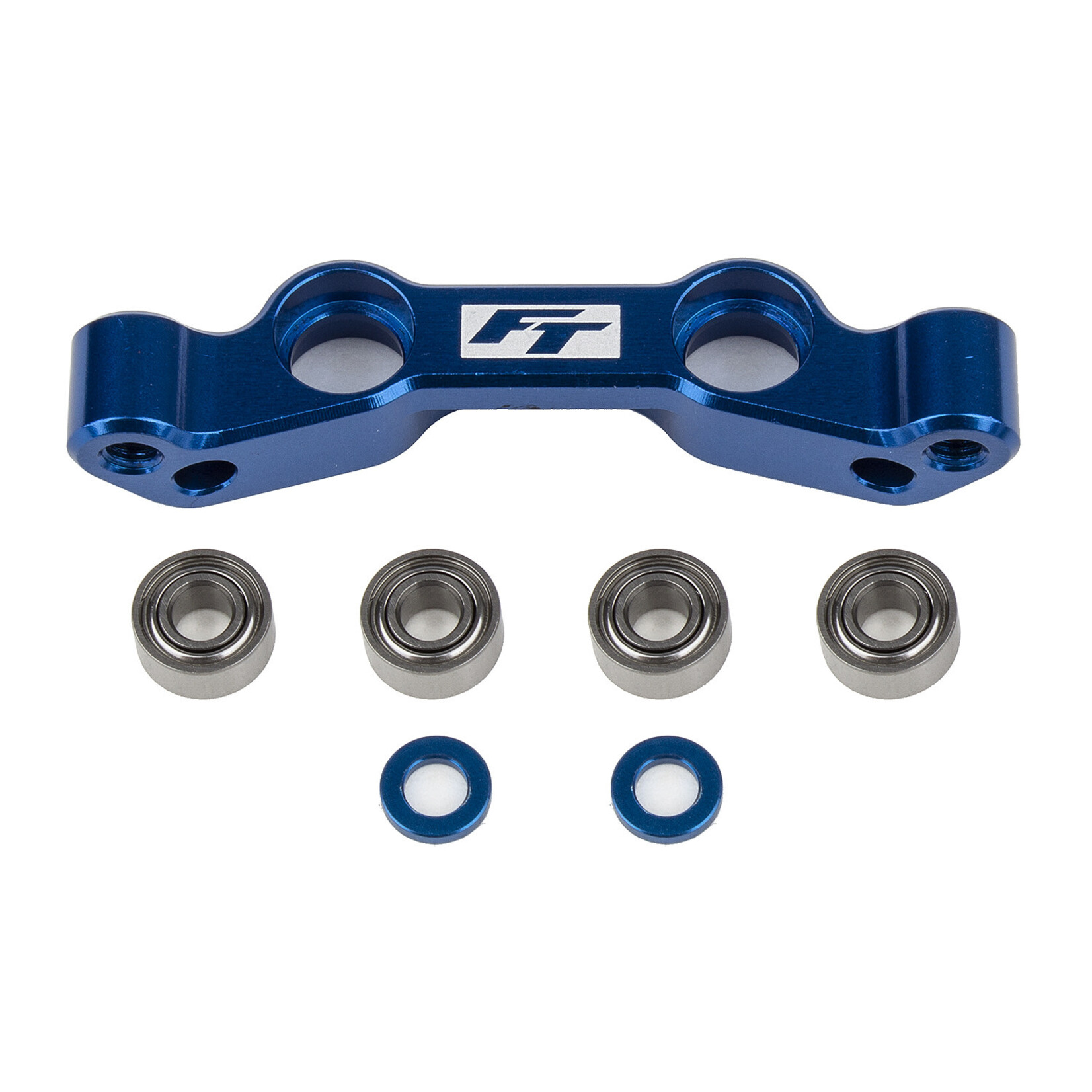 Team Associated ASC91984 Associated RC10B6.4 FT Steering Rack, blue aluminum
