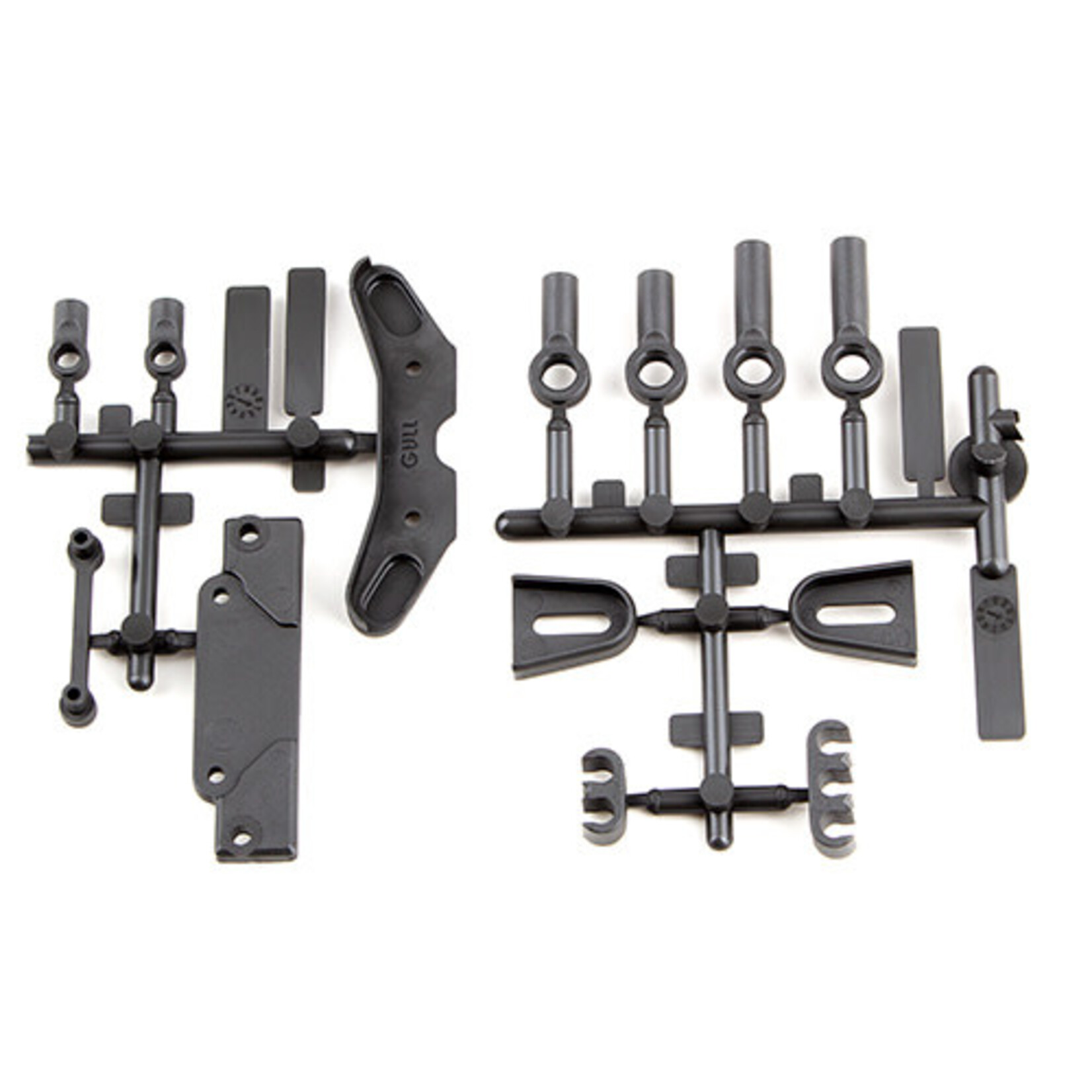 Team Associated ASC91885 Associated RC10B6.3 Tower Covers, Wire Clips & Rod Ends