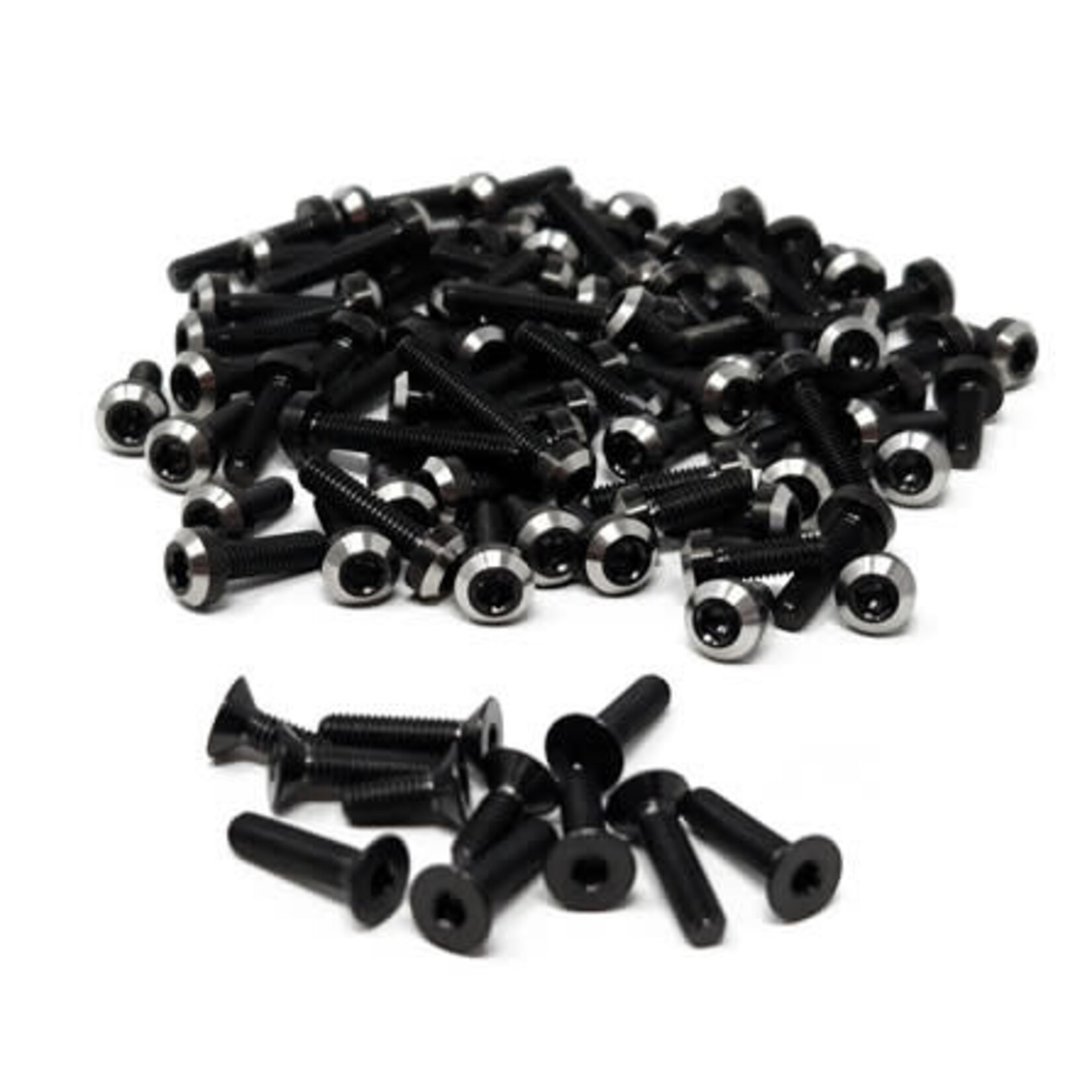 Sticky Kicks SK5043BL Stick Kicks Five Star V2 BLACK DOG Titanium Screw Kits B74.2