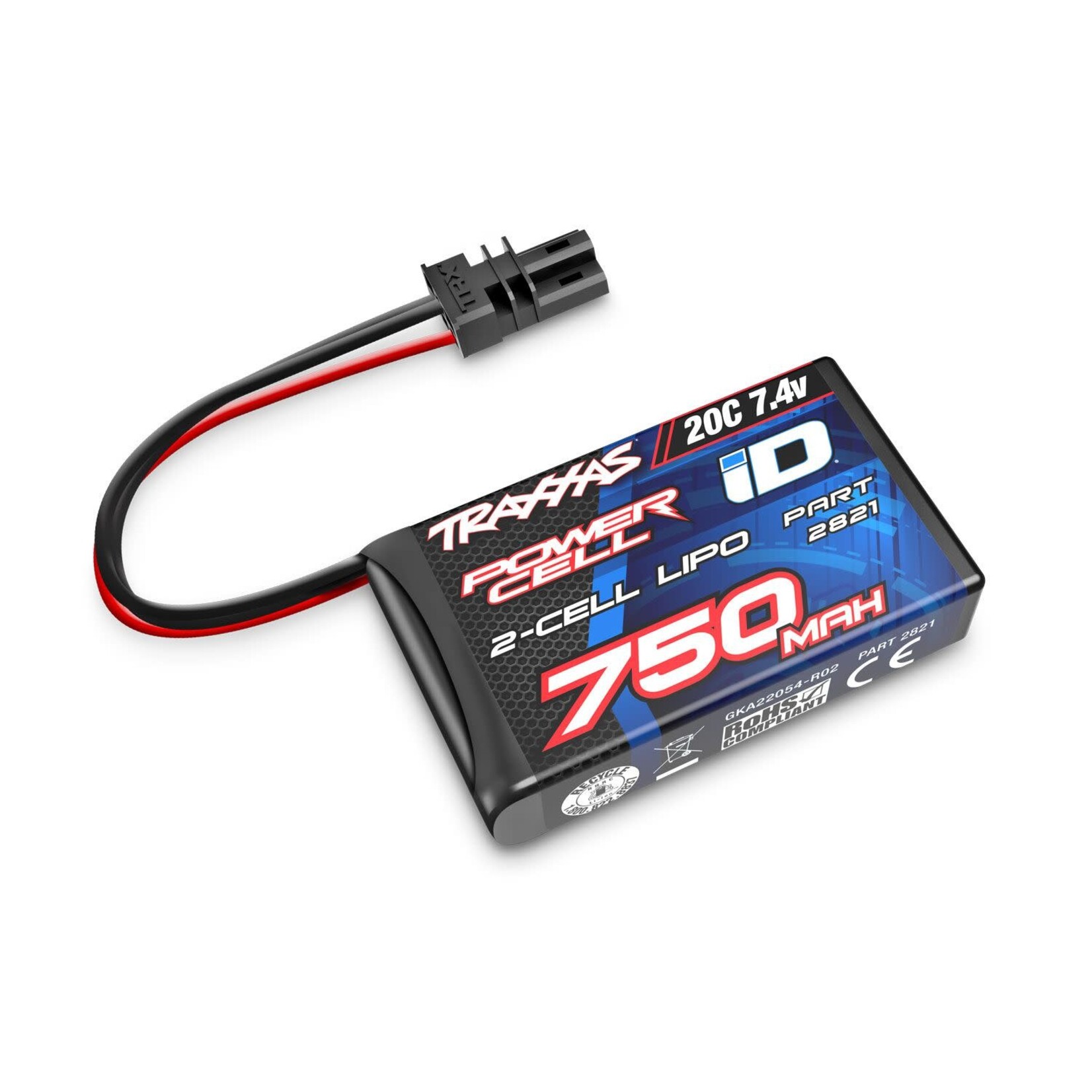 Traxxas TRA2821 Traxxas 750 mAh 7.4 Volt 2-Cell LiPo Battery