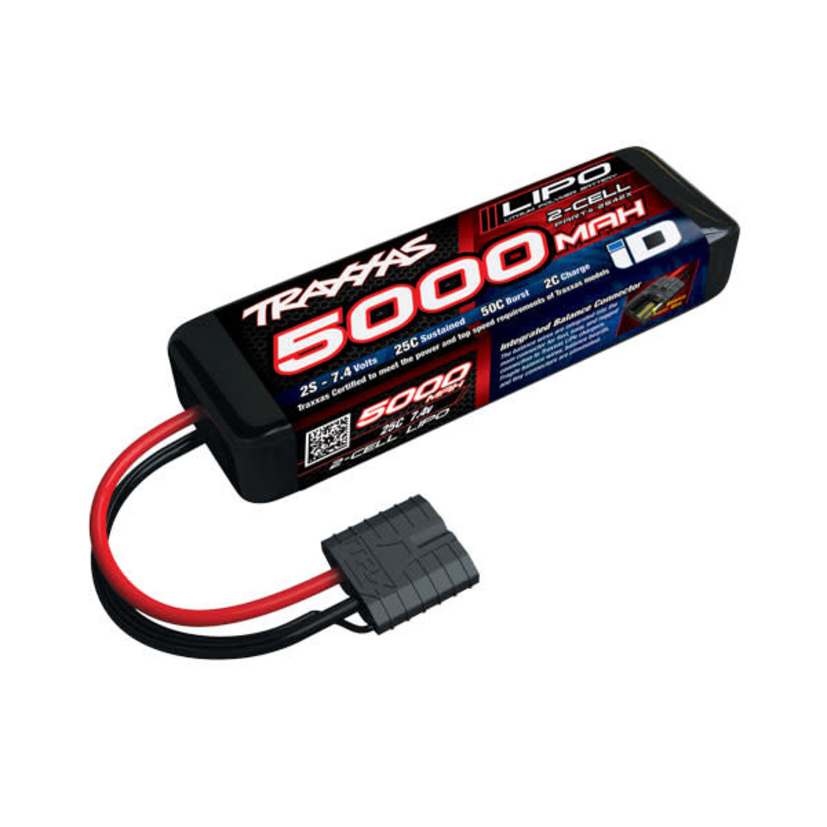 Traxxas TRA2842X Traxxas 5000 mAh 7.4 Volt 2-Cell LiPo Battery