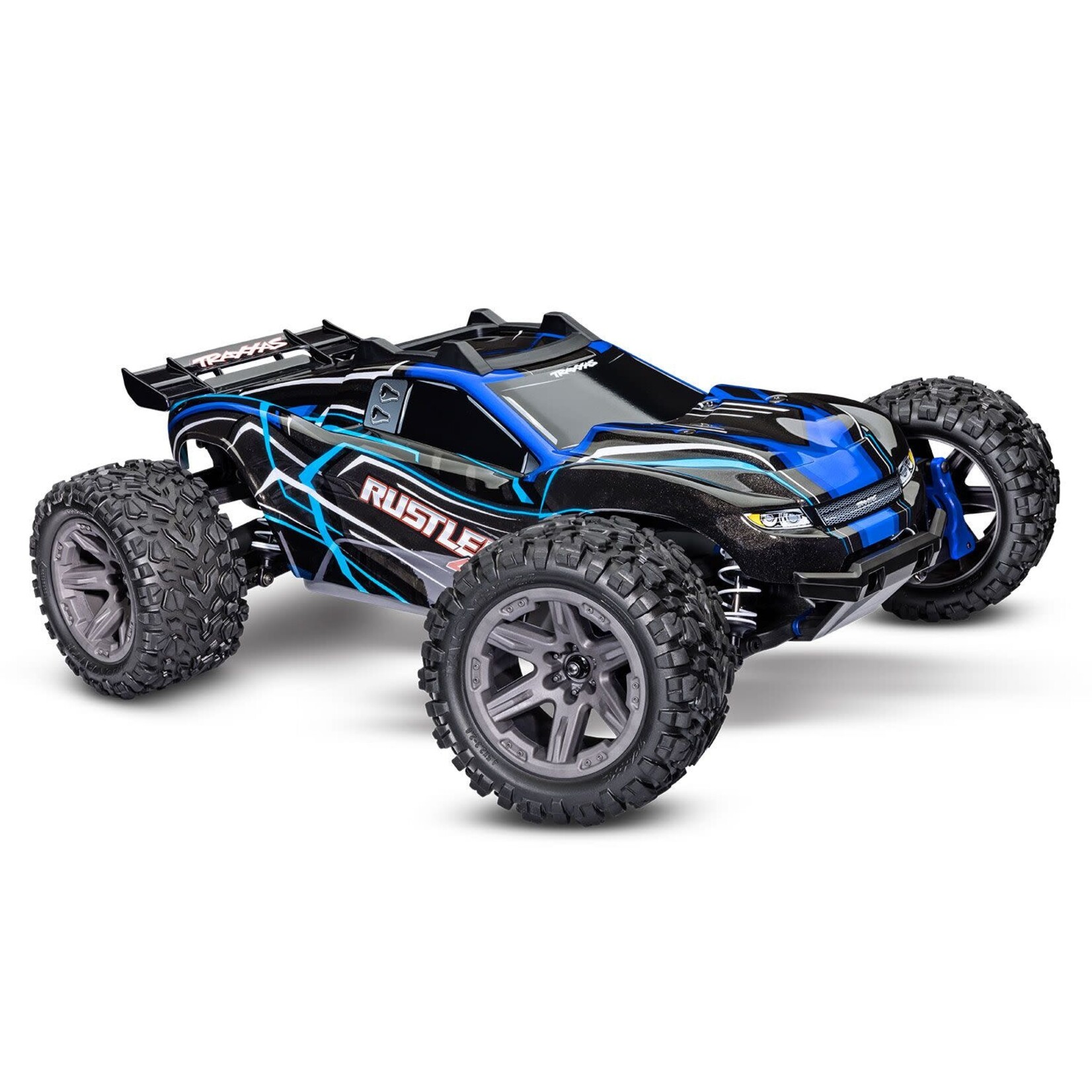 Traxxas TRA67164-4-BLUE Traxxas Rustler 4x4 BL-2s