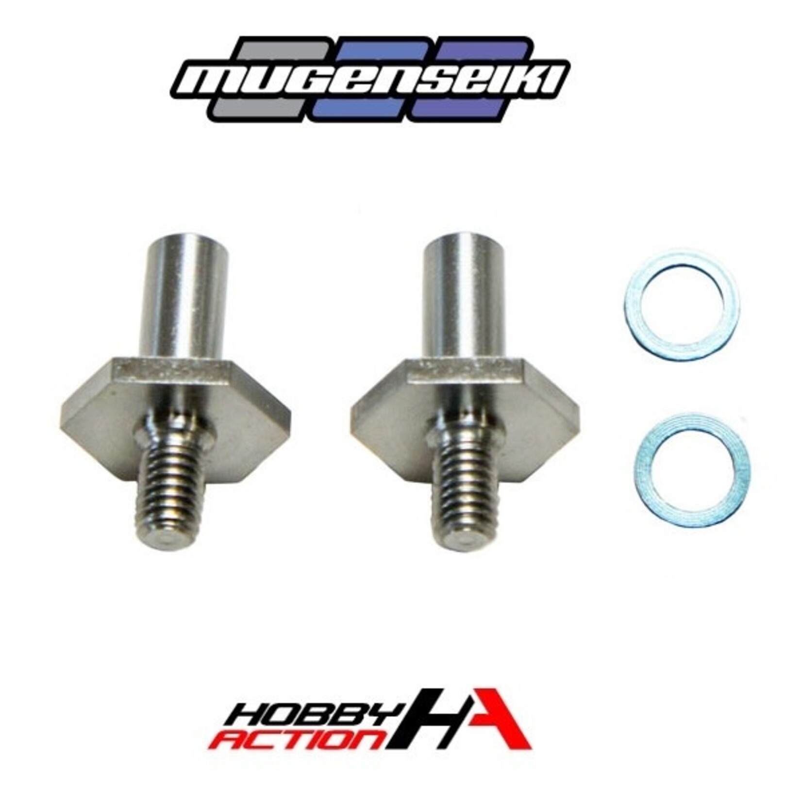 Mugen B2327 Mugen Titanium Front Axles (2pcs): MSB1