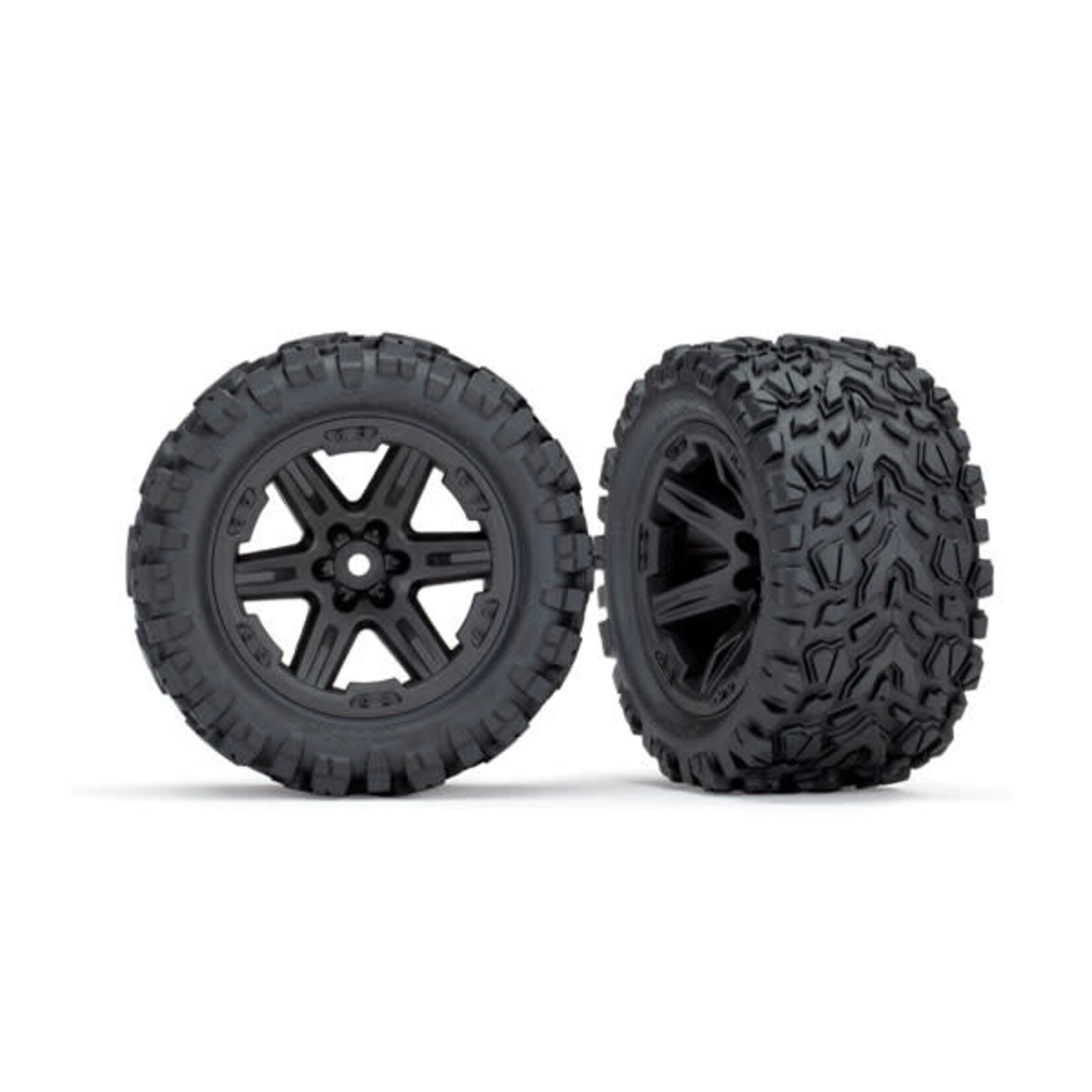 Traxxas TRA6774 Traxxas RXT 2.8" Black Wheels & Talon EXT Tires (2)