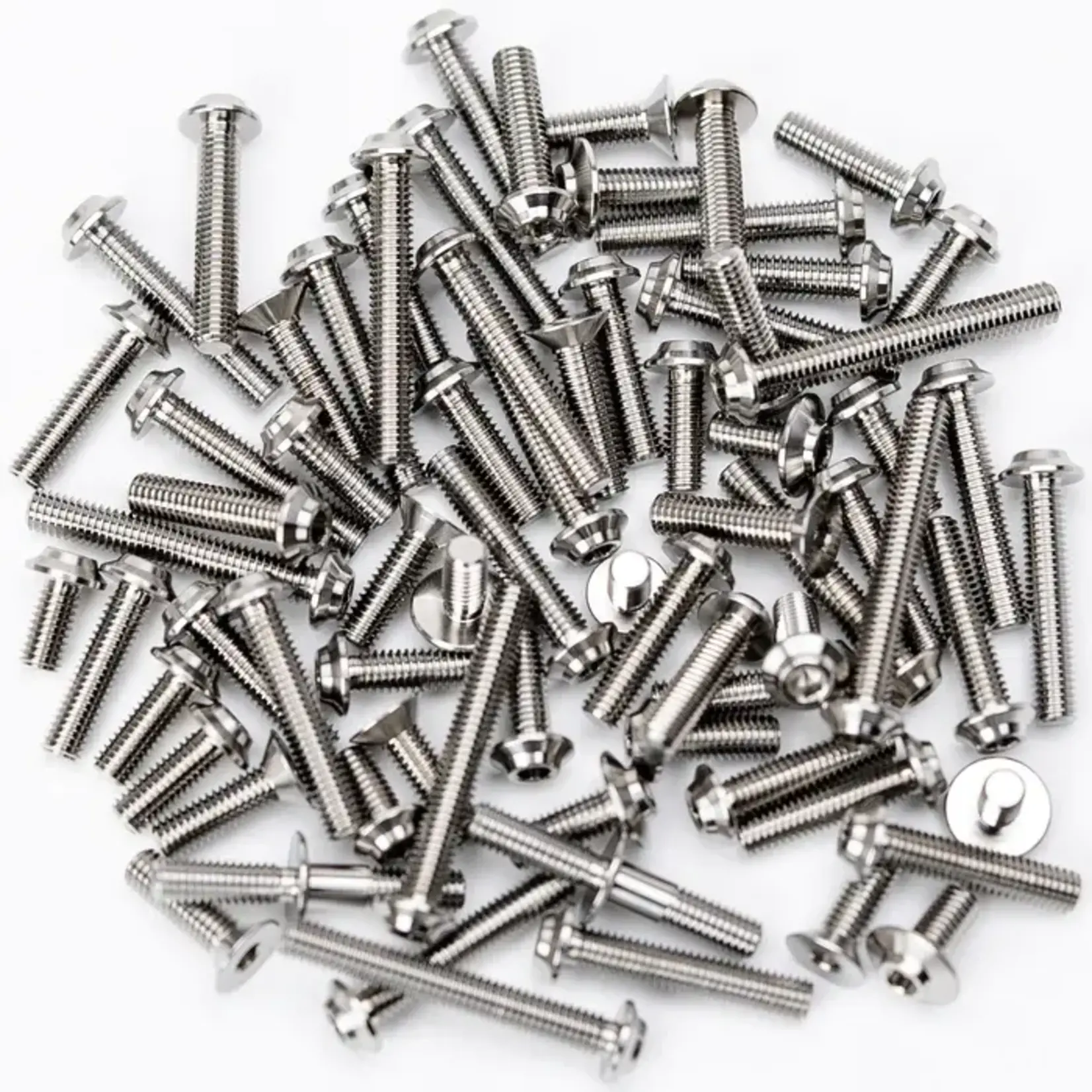 1UP 1UP710916 1up Racing Pro Duty Titanium Upper Screw Set - AE RC10B7- Raw