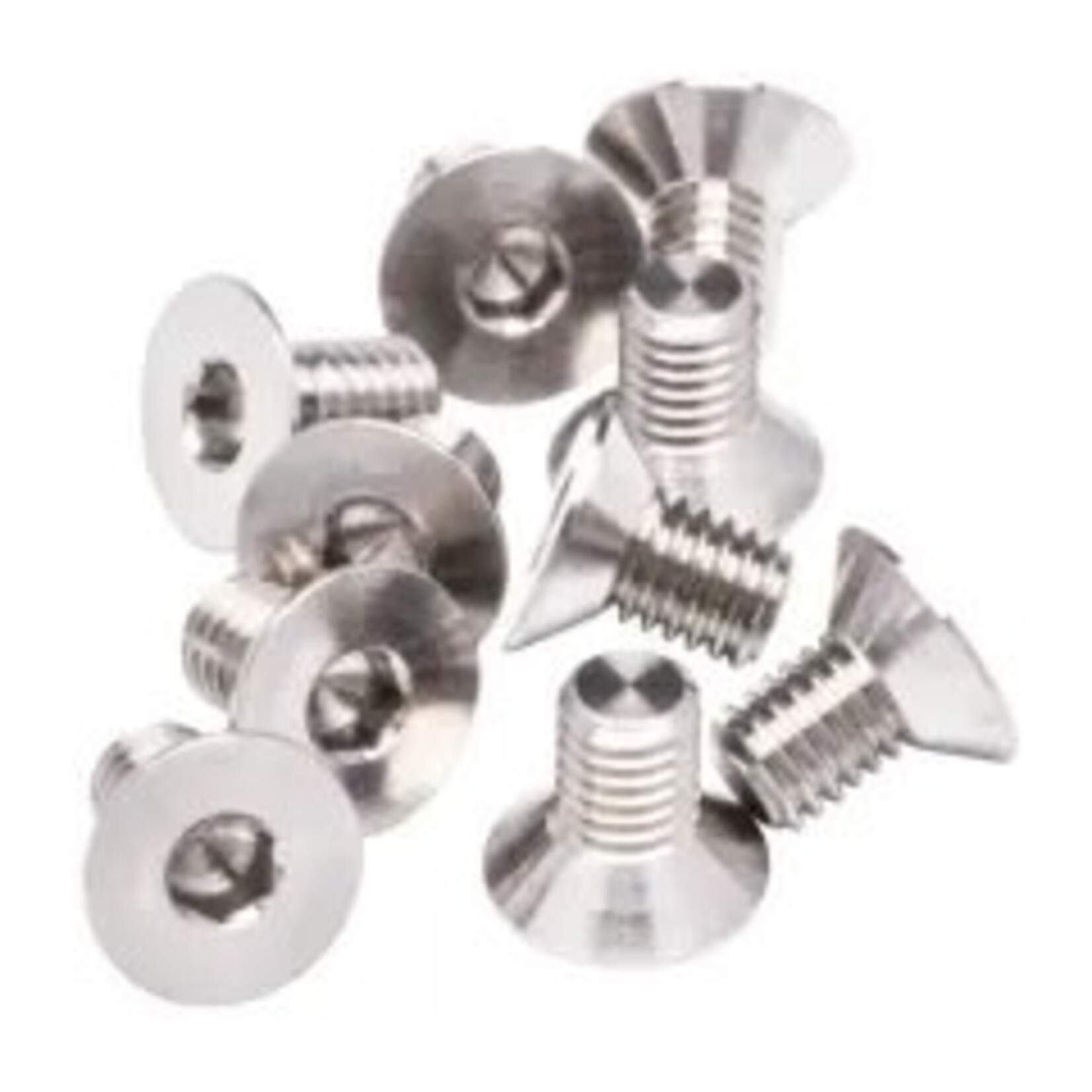 1UP 1UP730005 1Up Racing Pro Duty Titanium Screws - Flat Head - M3x5 - 10pcs