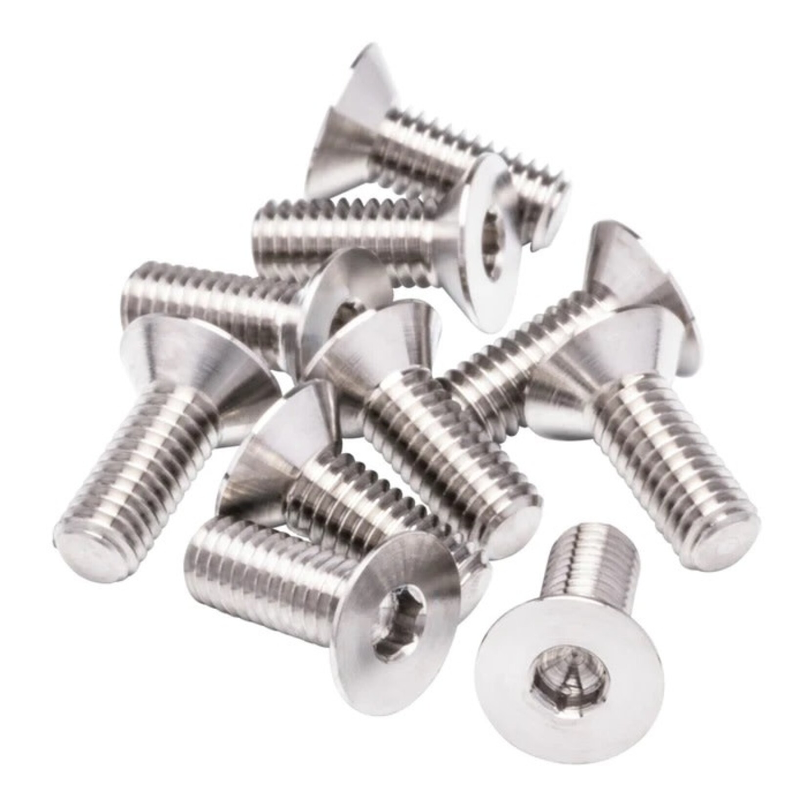 1UP 1UP730008 1Up Racing Pro Duty Titanium Screws - Flat Head - M3x8 - 10pcs