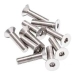 1UP 1UP730012 1Up Racing Pro Duty Titanium Screws - Flat Head - M3x12 - 10pcs