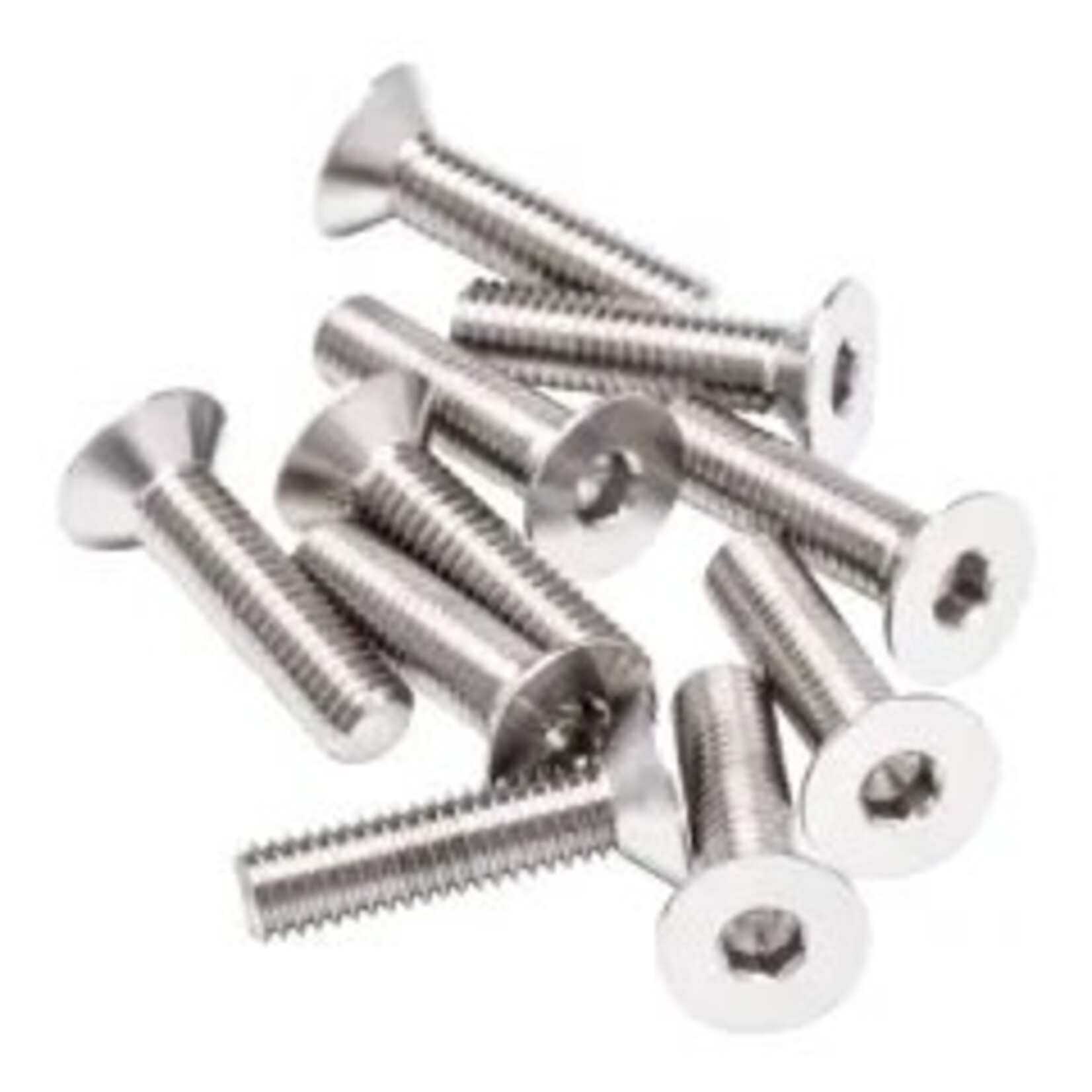 1UP 1UP730012 1Up Racing Pro Duty Titanium Screws - Flat Head - M3x12 - 10pcs