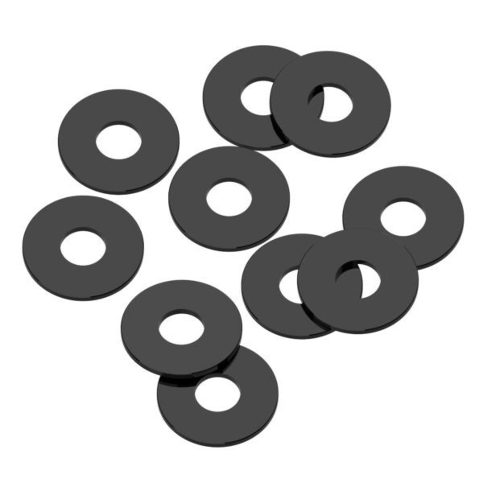 1UP 1UP80401 1Up Racing 3x8x0.5mm Precision Aluminum Shims - Black - 10pcs
