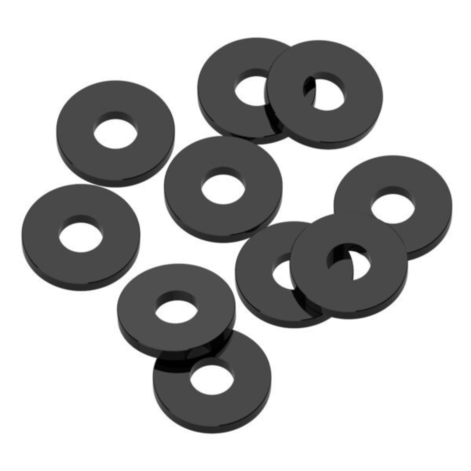 1UP 1UP80403 1Up Racing 3x8x1mm Precision Aluminum Shims - Black - 10pcs