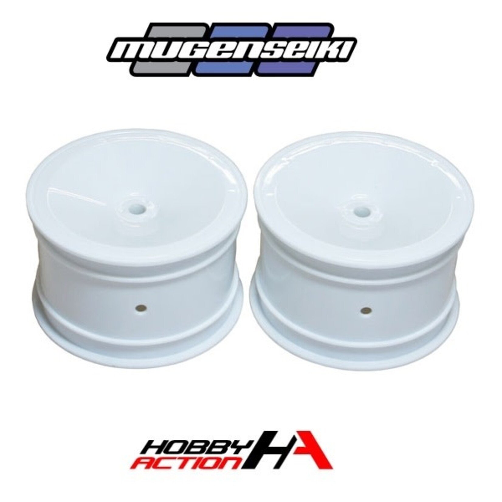 Mugen B2902W Mugen 2WD Rear Wheels 2.2in, 12mm Hex, 2pcs (White): MSB1