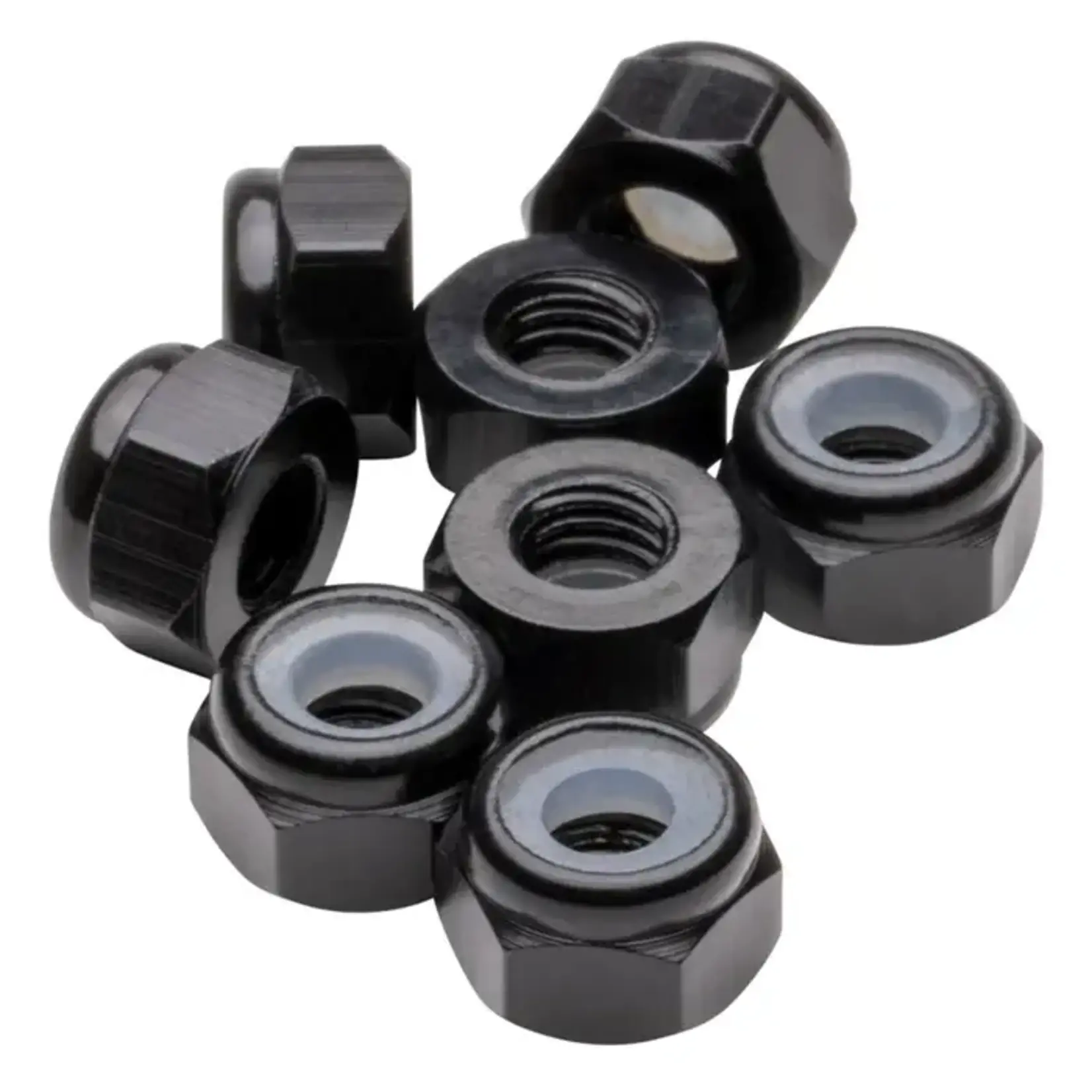 1UP 1UP80505 1Up Racing M3 Premium Aluminum Locknuts - Black - 8pcs