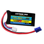 Lectron Pro 2S860-25-EC2 Lectron Pro 7.4V 860MAH 25C LIPO MINI-T