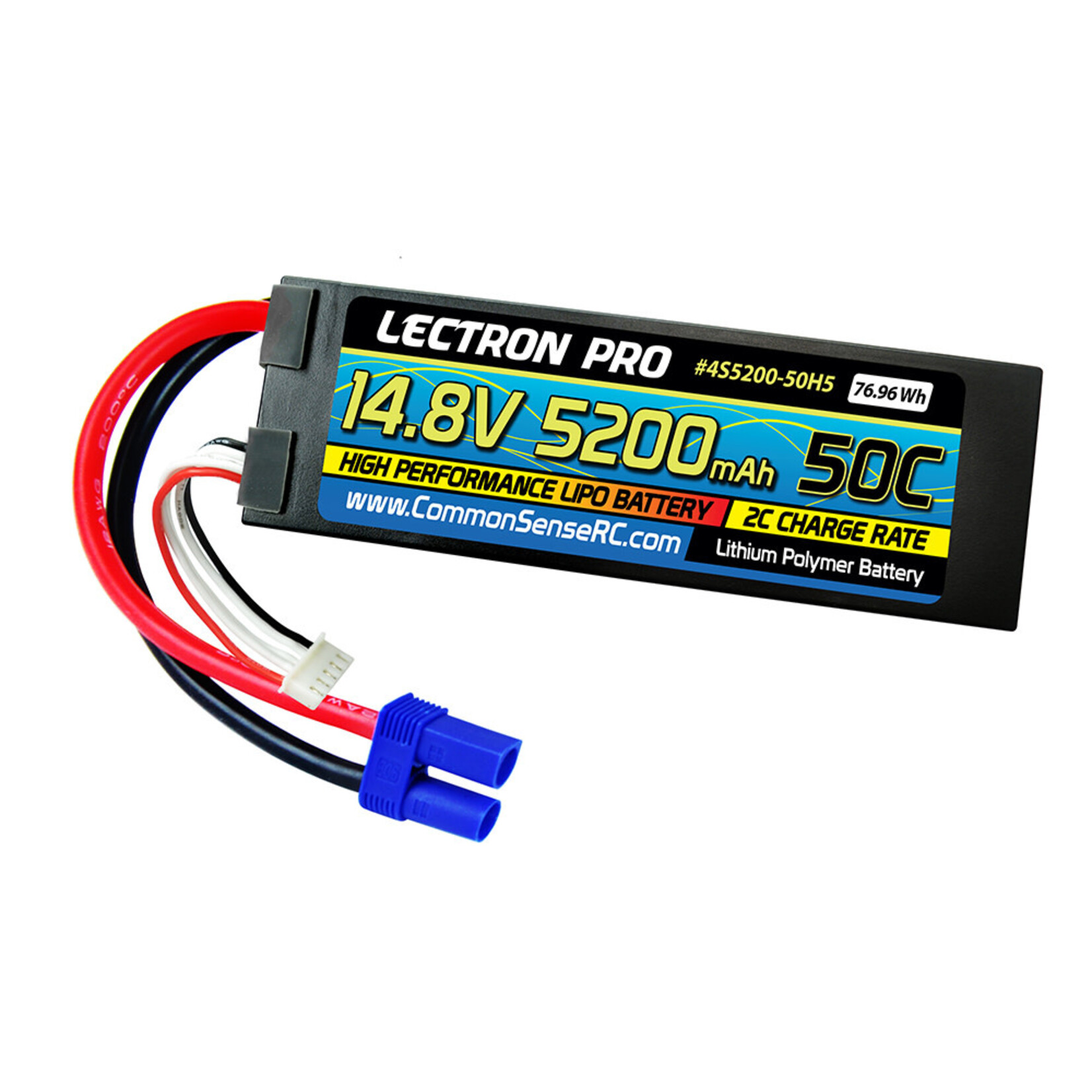 Lectron Pro 4S5200-50H5 Lectron Pro 14.8V 5200mAh 50C EC5