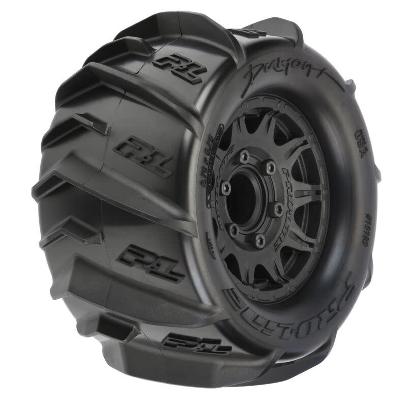 Pro-line Racing PRO1019310 Pro-Line Dumont 2.8" MTD Raid Black Wheels F/R
