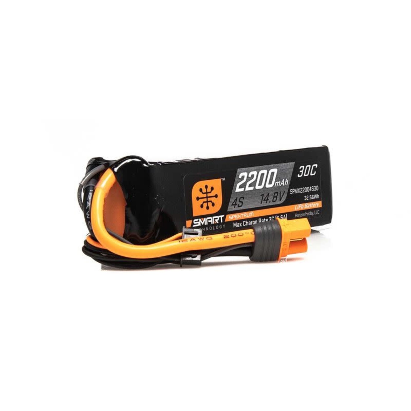 Spektrum SPMX22004S30 Spektrum 2200mAh 4S 14.8V Smart LiPo 30C; IC3