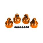 Traxxas TRA7764-ORNG Traxxas Shock caps, aluminum (orange-anodized), GTX shocks (4)/ spacers (8)