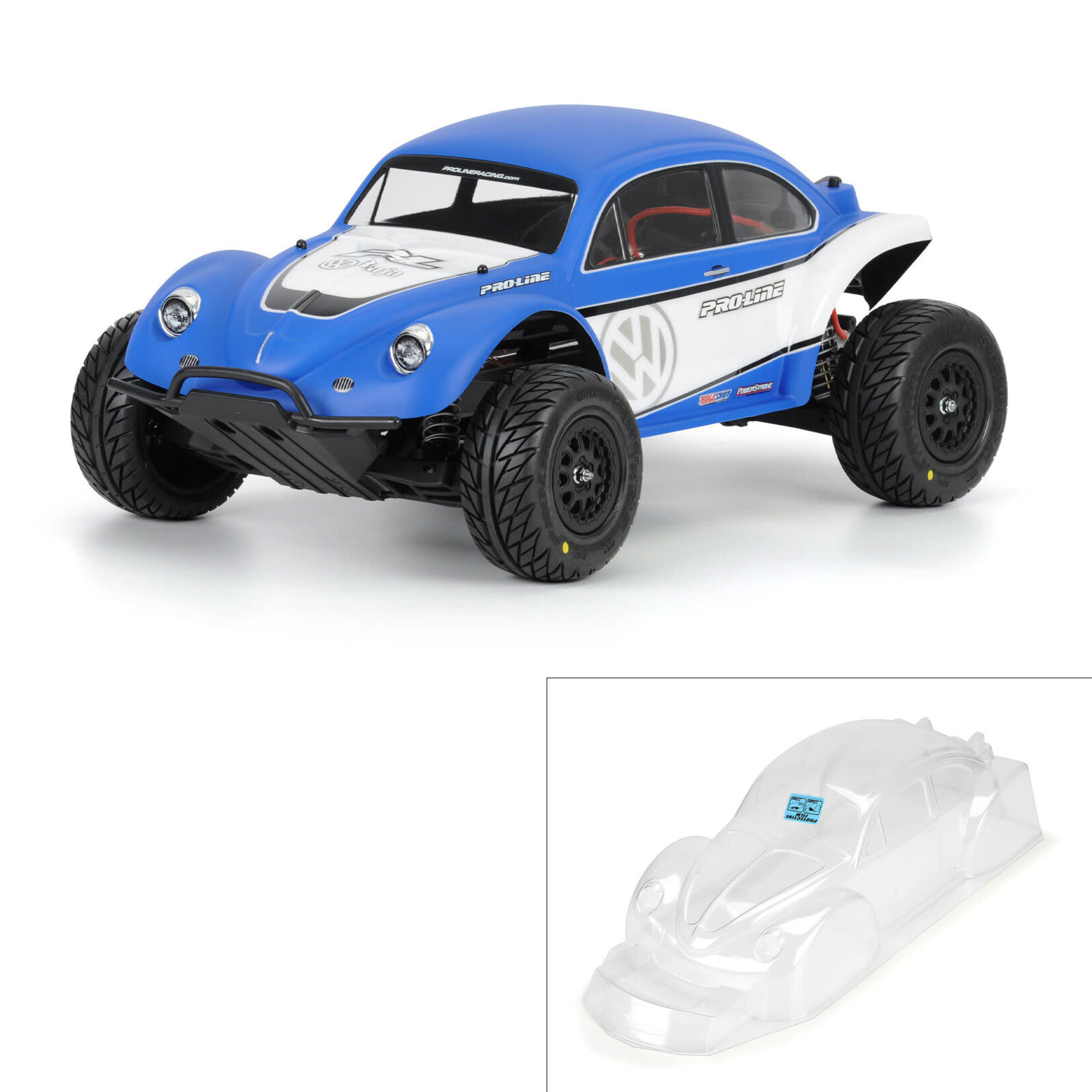 Pro-line Racing PRO323863 Pro-Line VW Full Fender Baja Bug Clear Body: Short Course