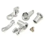 STRC SPTST6845S ST Racing Concepts HD Aluminum Steering Bellcrank Set (Silver) (Slash 4x4)