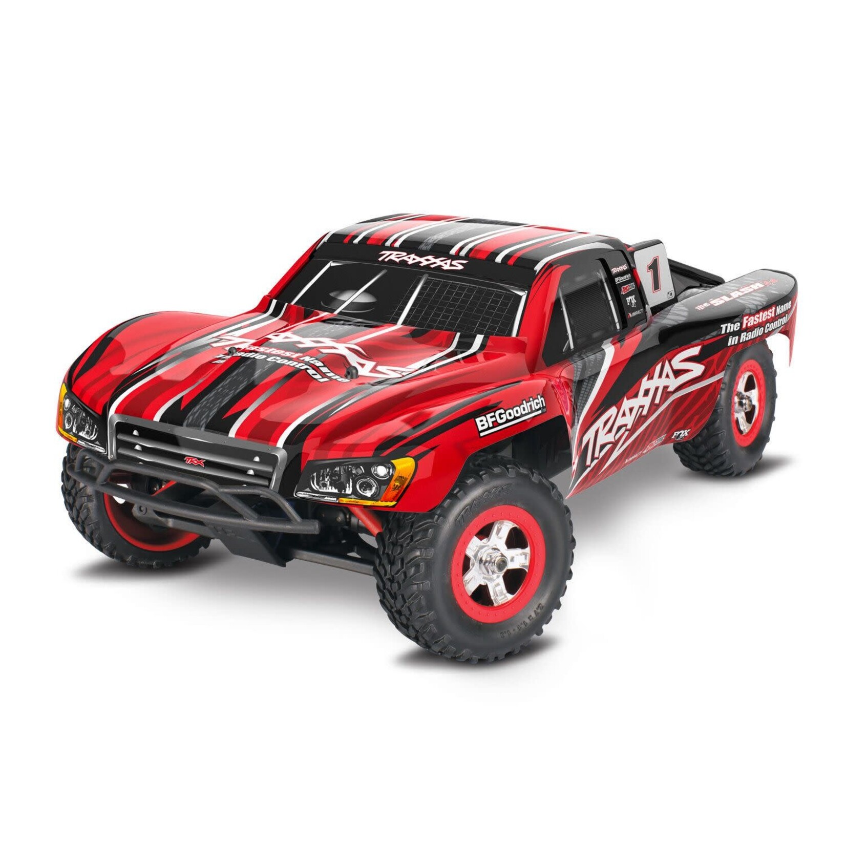 Traxxas TRA70054-8-RED Traxxas 1/16 Scale Slash: 4X4 Short Course Truck w/USB-C Red
